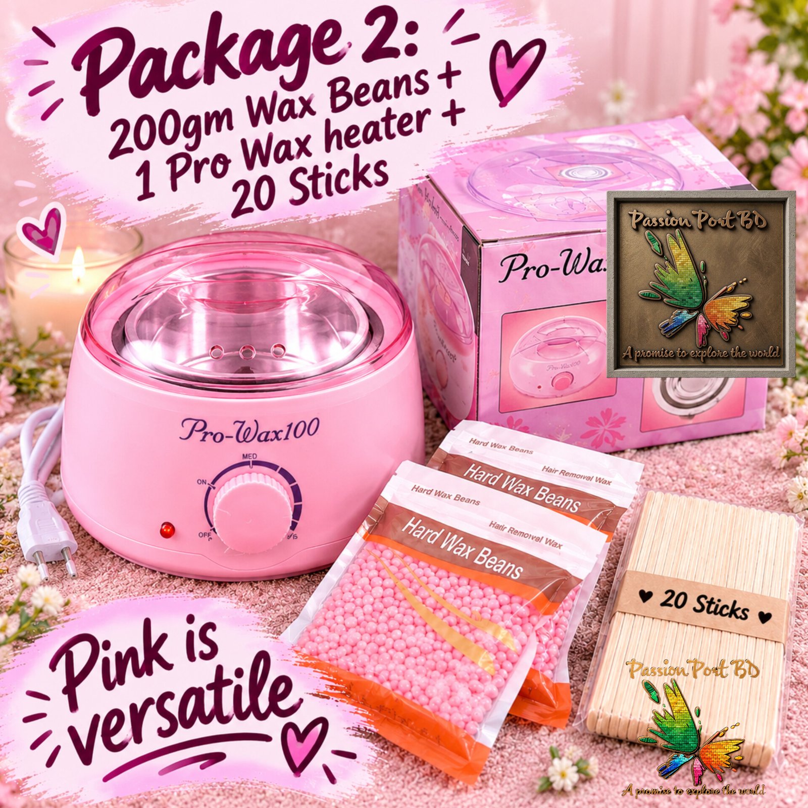 Pro Wax + 200gm Wax Package 2