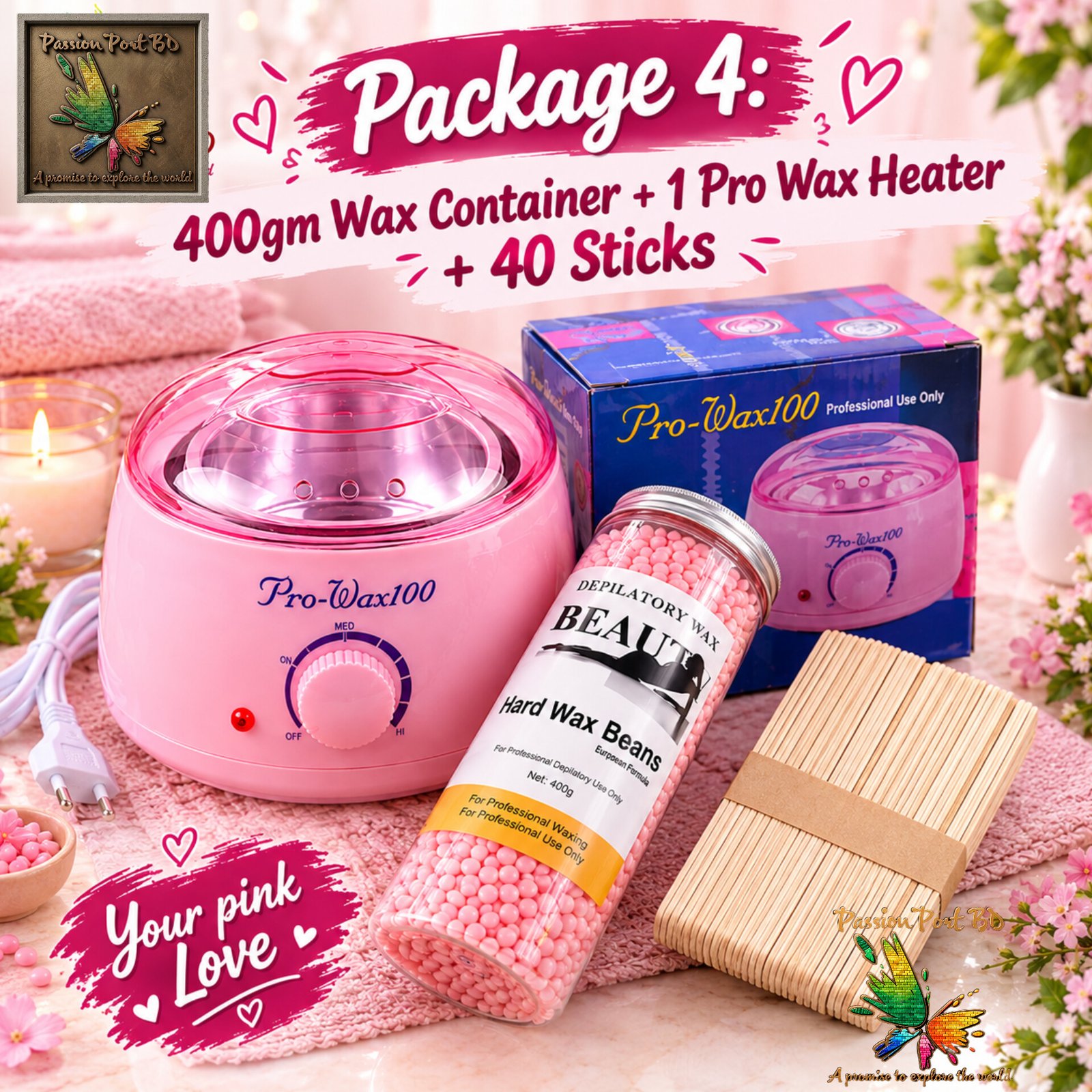 Package 3 : Pro Wax + 400gm Wax