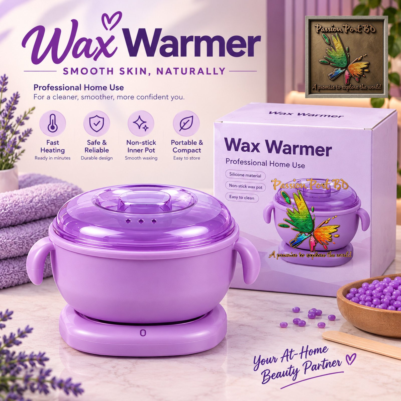 Silicon Wax Warmer- Purple