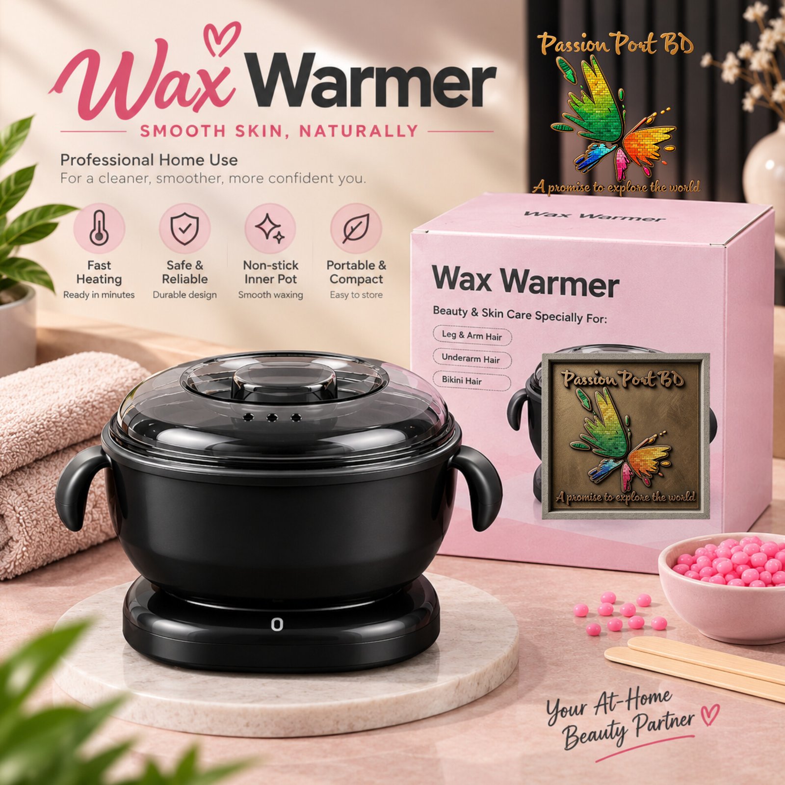 Silicon Wax Warmer- Black