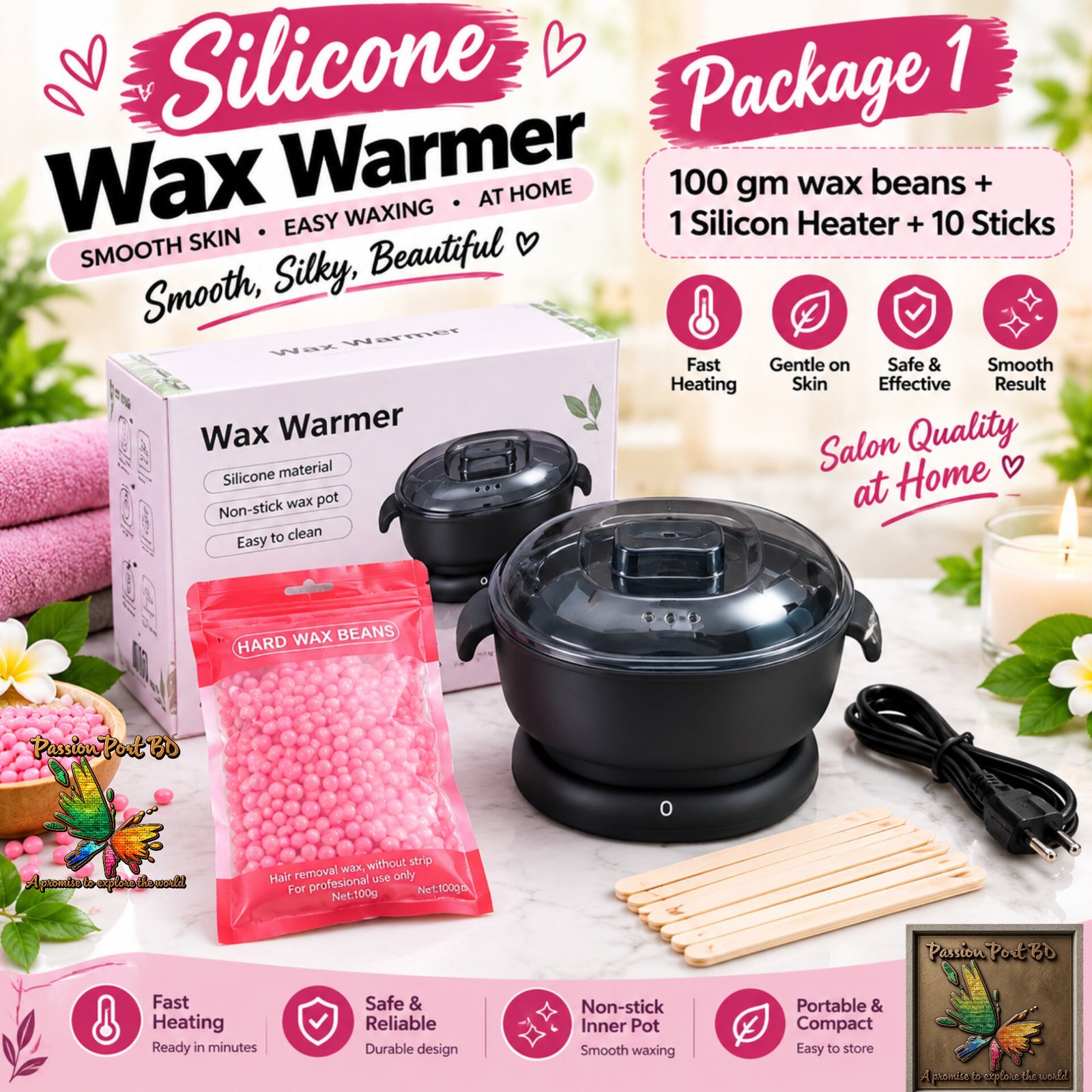 Silicon Wax Warmer- Package 1