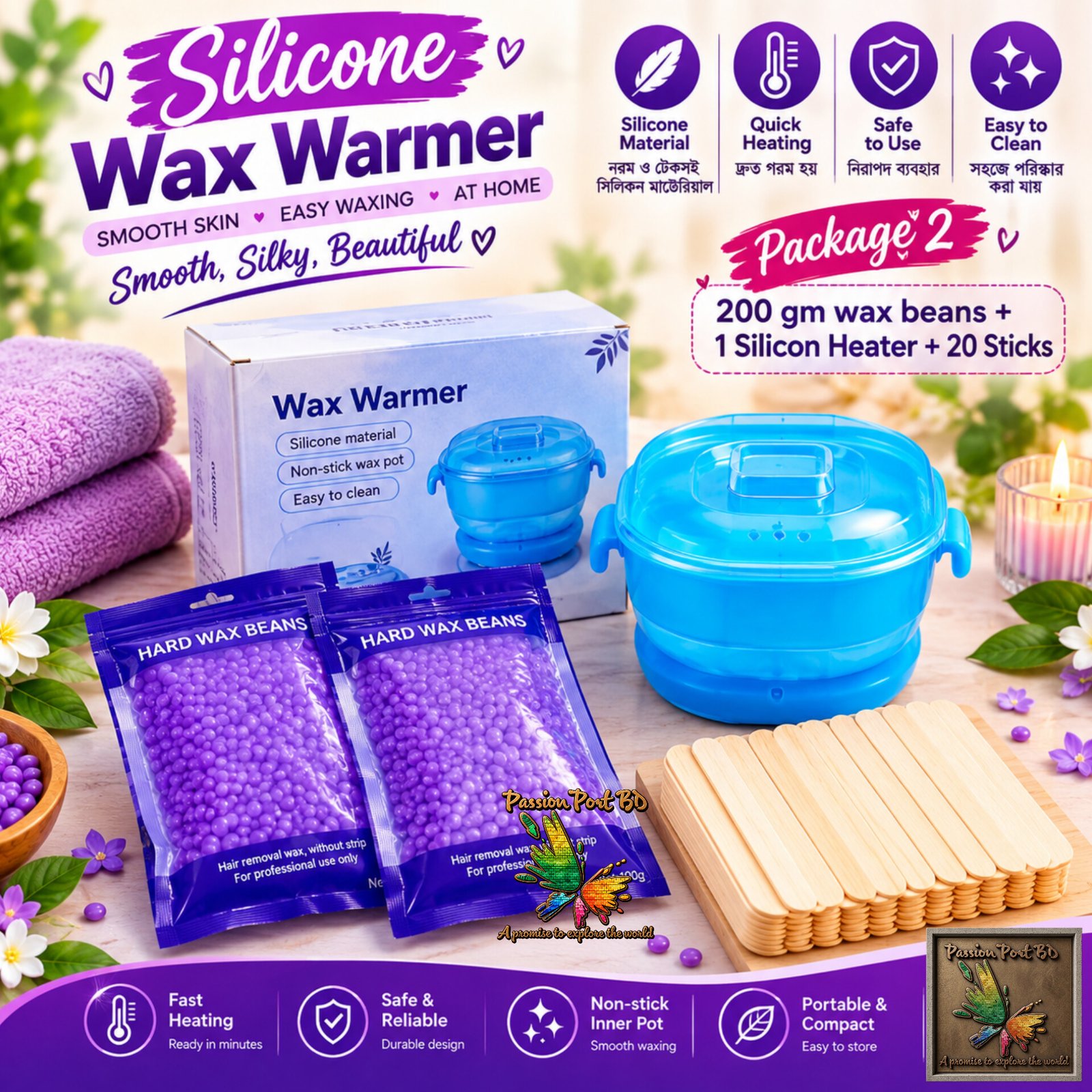 Silicon Wax Warmer- Package 2