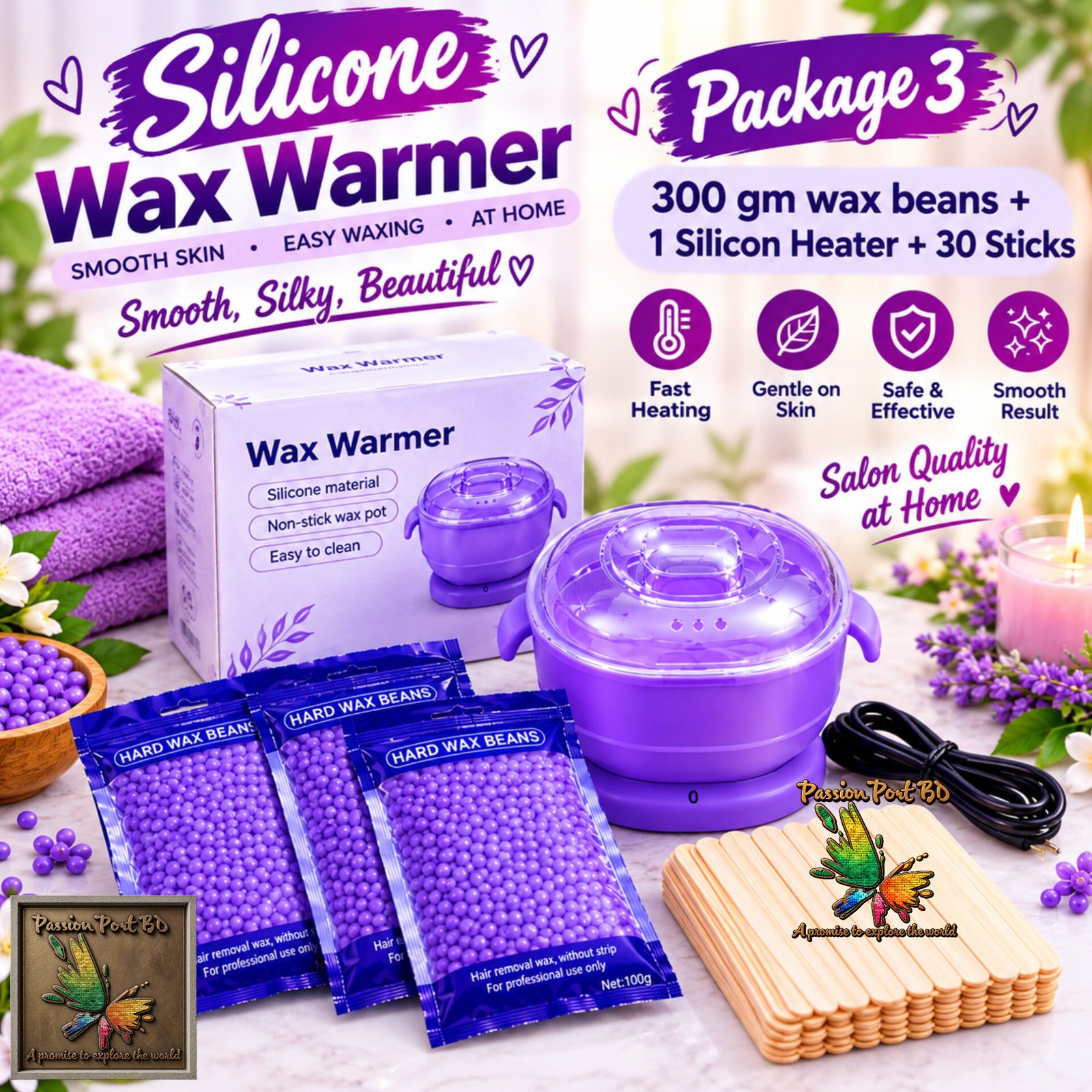 Silicon Wax Warmer- Package 3
