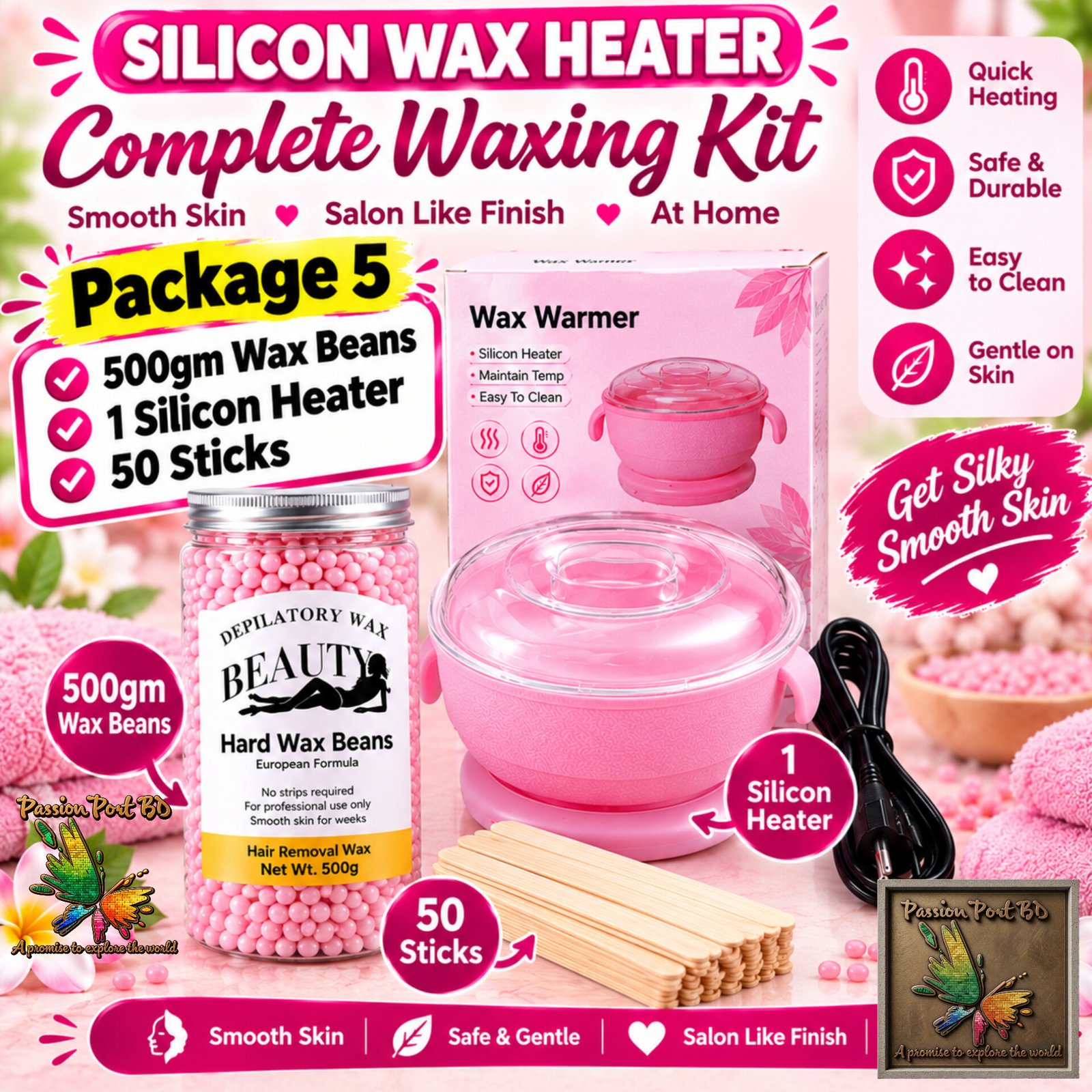 Silicon Wax Warmer- Package 5